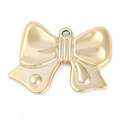 CCB Plastic Pendants, Bowknot, Golden, 37x46x5mm, Hole: 3mm(CCB-B004-01G)