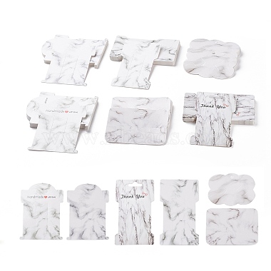 White Others Paper Hair Clip Display Cards