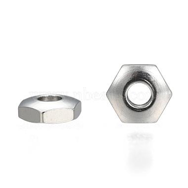 Stainless Steel Color Hexagon Stainless Steel Spacer Beads