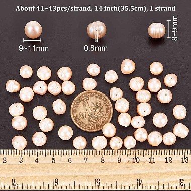 1 Strand Natural Cultured Freshwater Pearl Beads Strands(PEAR-NB0002-31)-2