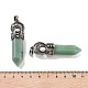 Natural Green Aventurine Pointed Big Pendants(G-Q163-02AS-02)-3