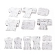 PANDAHALL ELITE 120 Pcs 6 Styles Marble Pattern Paper Display Cards(CDIS-PH0001-29)-1