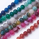 Natural Grade A Striped Agate/Banded Agate Beads Strands(G-E478-8mm)-1