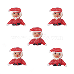 Christmas Themed Handmade Lampwork Beads, Santa Claus, 21x19mm(XMAS-PW0001-201D)