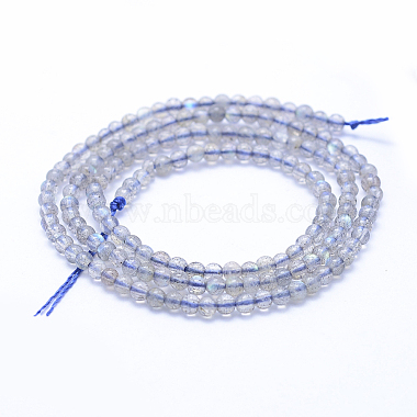 Natural Labradorite Beads Strands(G-P342-09-3mm-AB+)-2
