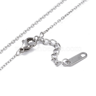 Non-Tarnish Ion Plating(IP) 304 Stainless Steel Cable Chain Necklaces(NJEW-G081-07P)-3