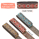 PandaHall Elite 2Rolls 2 Colors Ethnic Style Embroidery Polyester Ribbons(OCOR-PH0001-22)-5