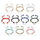 10Pcs 10 Colors Adjustable Nylon Cord Braided Bracelet Making(MAK-TA0001-15)-1
