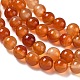 Round Natural Red Agate Bead Strands(G-M257-8mm-26)-5