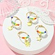 4Pcs 4 Styles Rainbow Color Glass Seed Braided Bead Finger Rings Set with Charms(RJEW-TA00084)-4