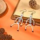 MIYUKI Delica Beaded Skeleton Dangle Earrings(EJEW-MZ00092)-2