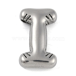 Anti-Tarnish 304 Stainless Steel Pendants, Letter I, 18.5x11x4.5mm, Hole: 2mm(STAS-K256-25I-P)