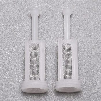 Disposable Gravity Spray Gun Filters Fine Mesh, for Straining and Catching Dirt Particles in Paint Coating, White, 35x11x11mm, Inner Diameter: 7.5mm