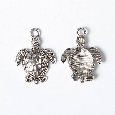 Antique Silver Tortoise Alloy Pendants