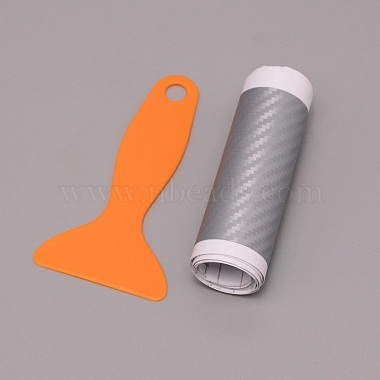 Silver Flat Plastic Car Stickers