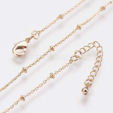 Long-Lasting Plated Brass Cable Chain Necklaces(NJEW-K112-09G-NF)-4