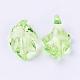 Light Green Transparent Acrylic Leaf Pendants for Chunky Necklace Jewelry(X-TACR-470-31)-1