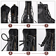 Elite 1 Pair Cowhide Leather Lace-in Boot Zipper Inserts(FIND-PH0006-71)-4
