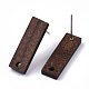 Accessoires de boucles d'oreilles en bois de noyer(X-MAK-N033-009)-3