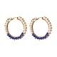 Glass Beads Braided Big Hoop Earrings(EJEW-JE04848-04)-1
