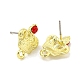 Rack Plating Alloy Stud Earring Finding(FIND-C053-03G-02)-2