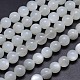 Brins de perles rondes en pierre de lune blanche naturelle(G-M262-10mm-04)-1