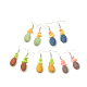 Lava Rock Beads Earring Hooks(EJEW-D097-M)-1