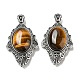 Natural Tiger Eye Big Pendants(G-Z050-03B)-1