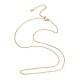 Brass Chain Necklacess(X-KK-P205-01G)-1