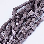 Cat Eye Beads Strands, Nuggets, Rosy Brown, 3~6x3~7mm, Hole: 1mm, about 252pcs/strand, 35.43 inch(90cm)(CE-E004-02A)