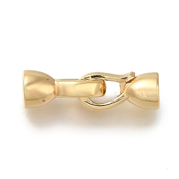 Brass Fold Over Clasp, Real 18K Gold Plated, 20mm