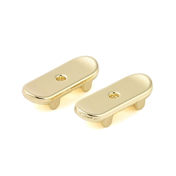 Rack Plating Alloy Beads, Skateboard, Golden, 16x6x4mm, Hole: 1mm