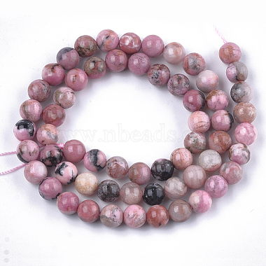 Natural Rhodonite Beads Strands(G-S333-8mm-029)-2