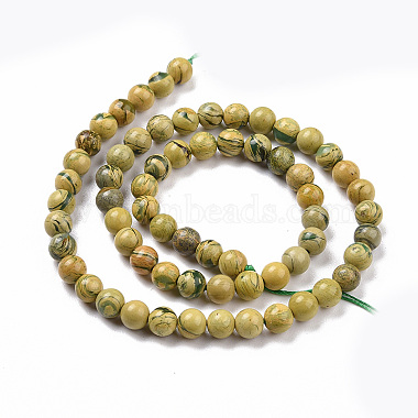 Natural Verdite Stone Beads Strands(G-C242-03A)-3