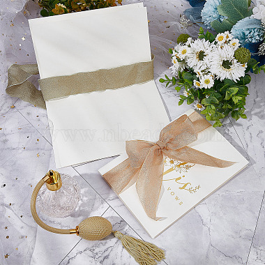 gorgecraft 1 kits de livrets de vœux de mariage(AJEW-GF0006-24)-5