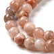 Round Natural Sunstone Beads Strands(G-I176-09-6mm)-3