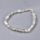 Natural White Moonstone Bead Stretch Bracelets(BJEW-K213-43)-2