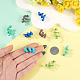 10Pcs 5 Colors Handmade Lampwork Enamel Beads(LAMP-TA0002-48A)-6