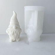 Female Style Valentine's Day Couple Dwarf/Gnome DIY Silicone Candle Molds, for Scented Candle Making, Word, 6.5x5.3x11.4cm(WG82451-01)
