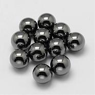 Non-magnetic Synthetic Hematite Beads, Gemstone Sphere, No Hole/Undrilled, Round, 10mm(G-P162-01-10mm)