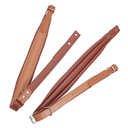 PU Leather Accordion Shoulder Harness Straps, with Alloy Adjustable Buckles, Camel, 44x25x13mm(FIND-WH0052-84B)