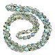 Full Rainbow Plated Electroplate Transparent Glass Beads Strands(EGLA-G037-04A-FR03)-2