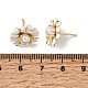 Brass Enamel Stud Earrings(KK-CBA8324-27G-04)-5