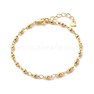 304 Stainless Steel Link Chains Bracelets, Golden, 6-7/8 inch(17.5cm)(BJEW-JB06540)