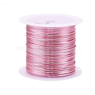 Copper Craft Wire Copper Beading Wire, Long-Lasting Plated, Pink, 24 Gauge, 0.5mm, about 75.45 Feet(23m)/roll(CWIR-F001-P-0.5mm)