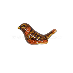 Bird Porcelain Drawer Knobs, Cabinet Pulls Handles, Doorknob Accessories, Orange Red, 55x32x35mm(CABI-PW0002-01A-02)