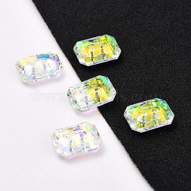 2-Hole Rectangle Glass Rhinestone Buttons(BUTT-D001-J)-3
