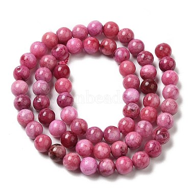 Natural Gemstone Hemimorphite Round Beads Strands(G-L145-6mm-03-01)-2