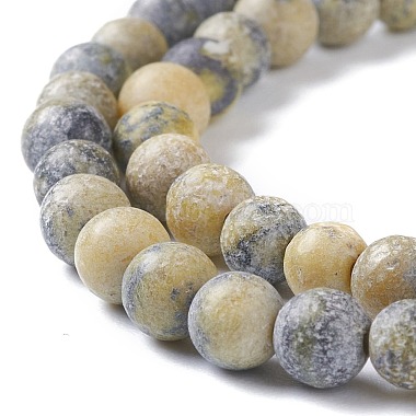 Natural Yellow Turquoise(Jasper) Beads Strands(G-H245-02A)-3