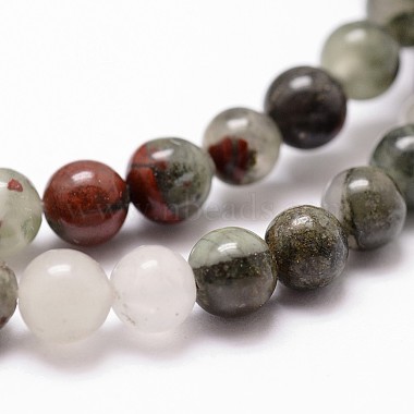 Natural African Bloodstone Beads Strands(G-G735-32-6mm)-3